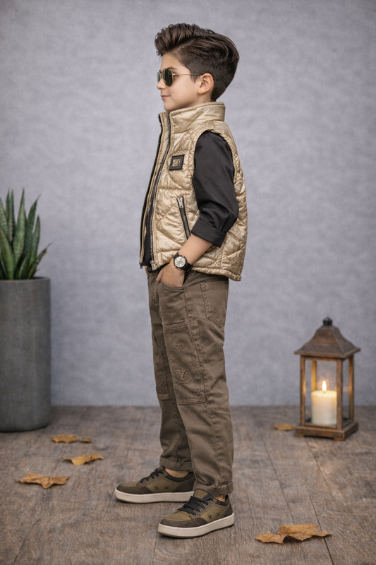 Lässiges Jungen-Set 4-teilig 3518 - Beige