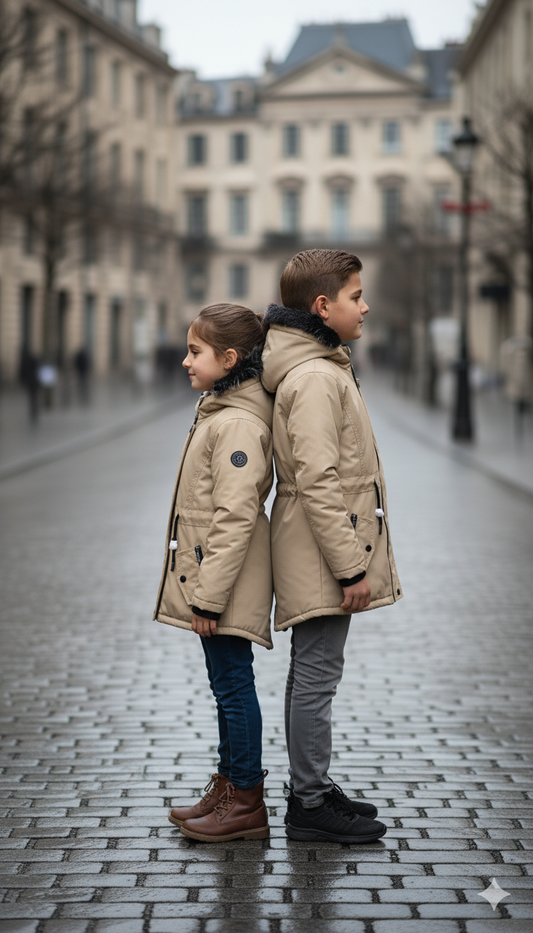 Kinder-Leinenjacke 5141 - Beige