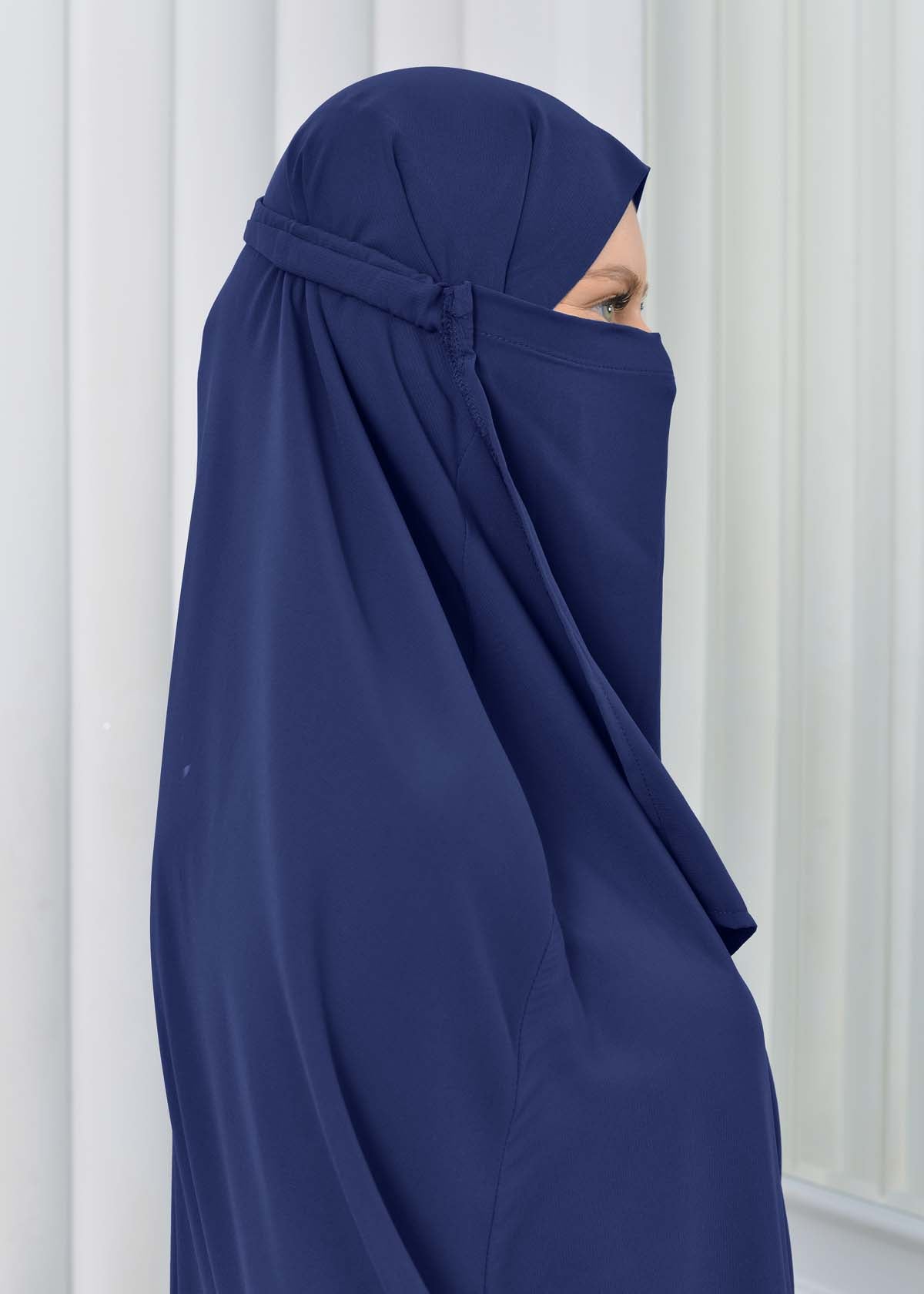 Zweiteiliges Isdal-Set mit gesmokten Ärmeln 822 - Dunkelblau