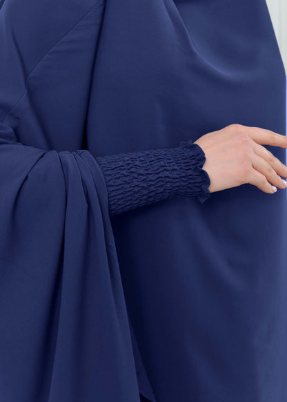 Zweiteiliges Isdal-Set mit gesmokten Ärmeln 822 - Dunkelblau