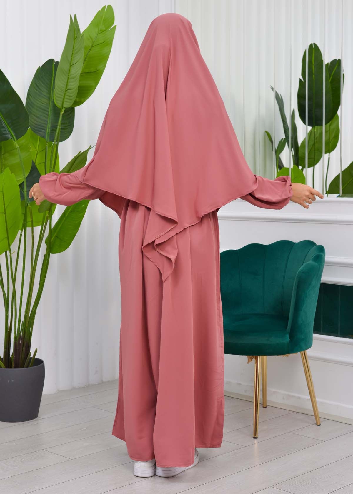 Muslim Hijab Dress set 2 Pieces 829 - Hellrosa