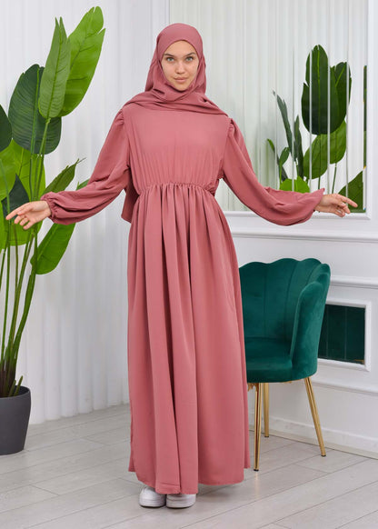 Muslim Hijab Dress set 2 Pieces 829 - Hellrosa