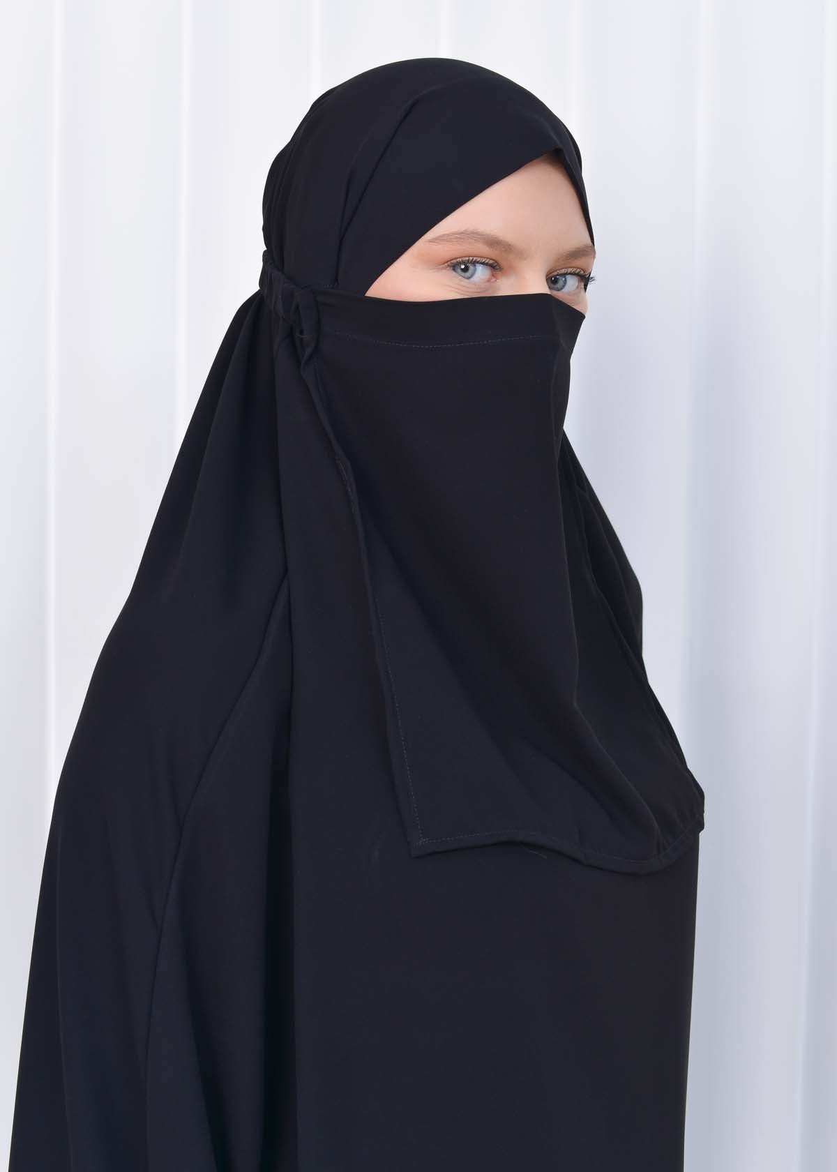 ISLAMIC WEARING Hijab 2Pieces Madine LIGRA Sleeve 822 - Schwarz