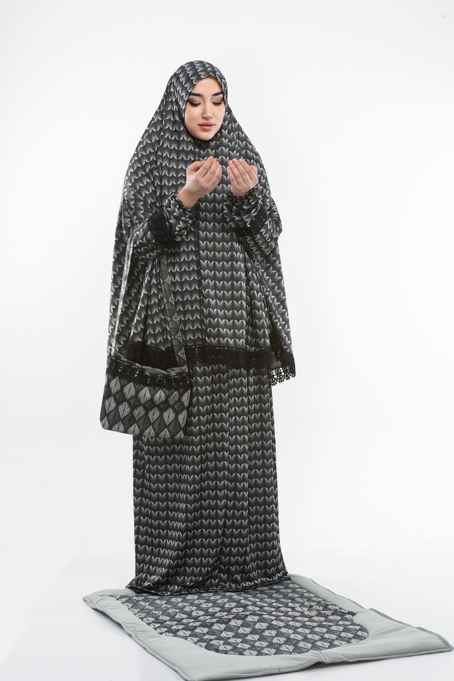 Sandy-Stoff Gebetsset mit gepolsterter Matte 701 - Mint