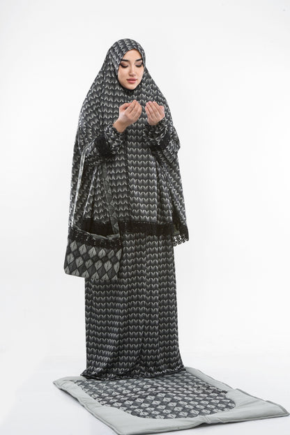 Sandy-Stoff Gebetsset mit gepolsterter Matte 701 - Mint