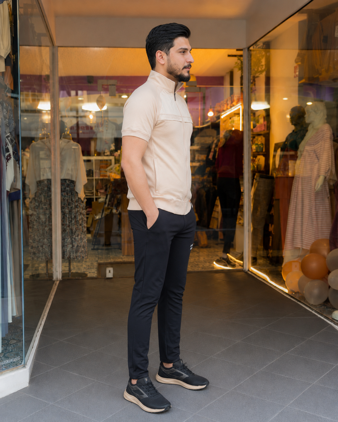 2202  بيجاما رجالي SPORT - Beige