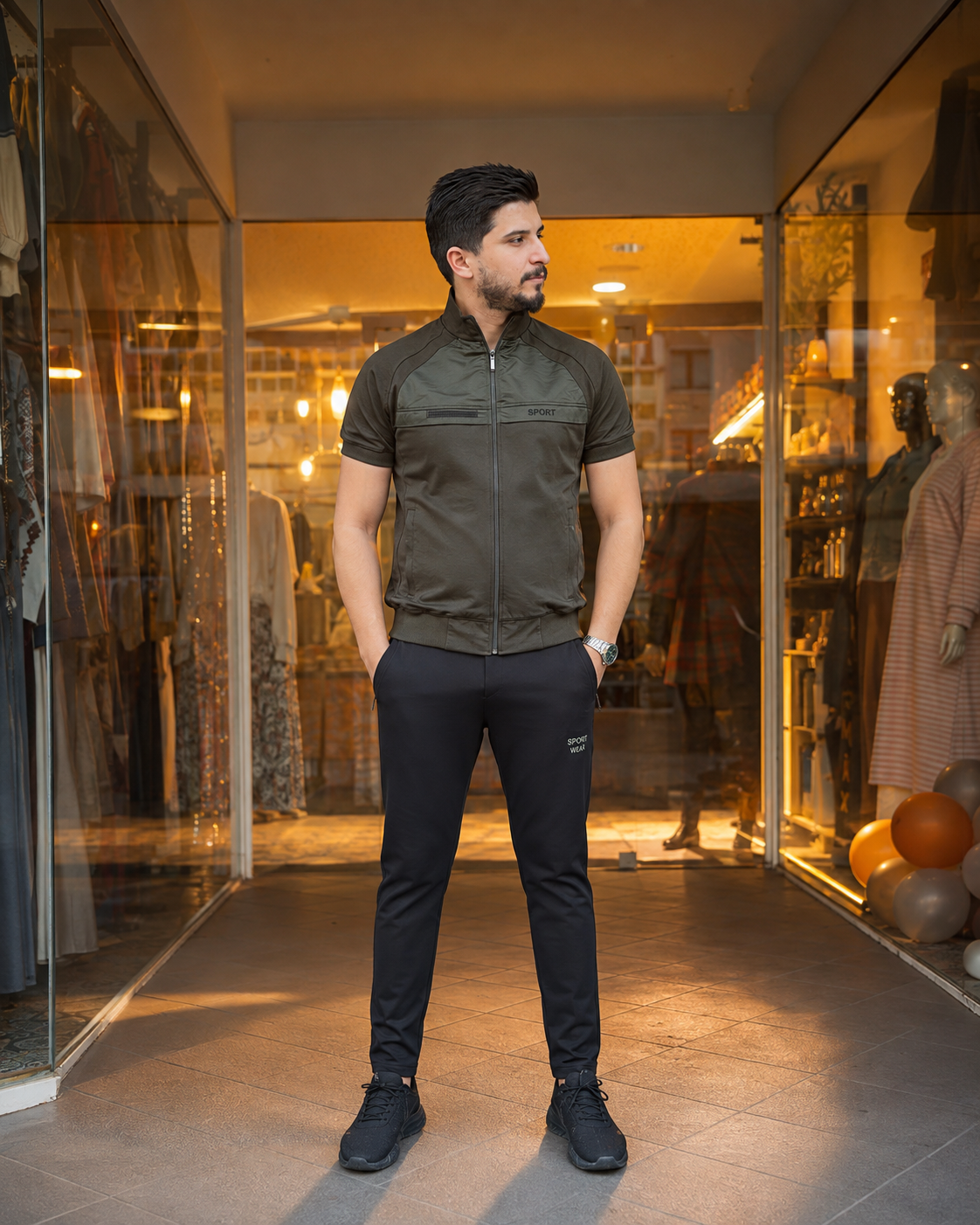 2202  بيجاما رجالي SPORT - Khaki