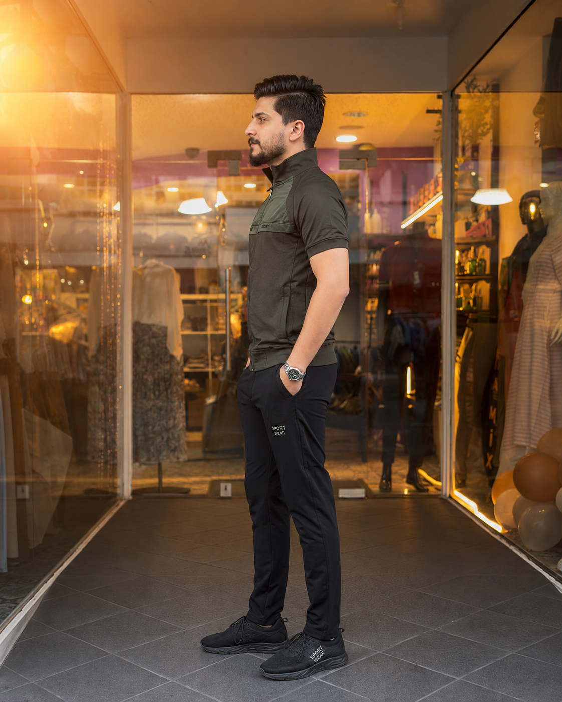 2202  بيجاما رجالي SPORT - Khaki