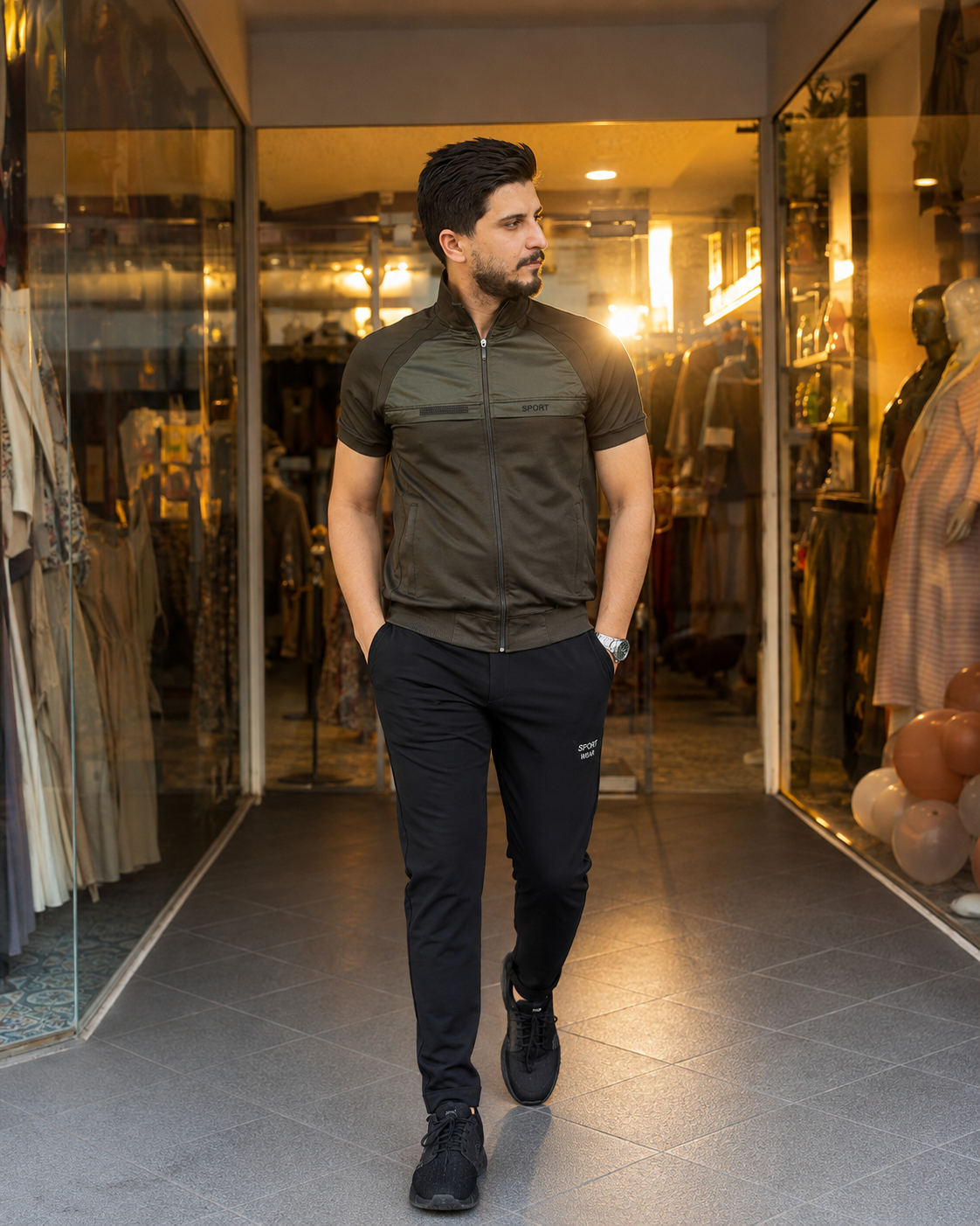 2202  بيجاما رجالي SPORT - Khaki