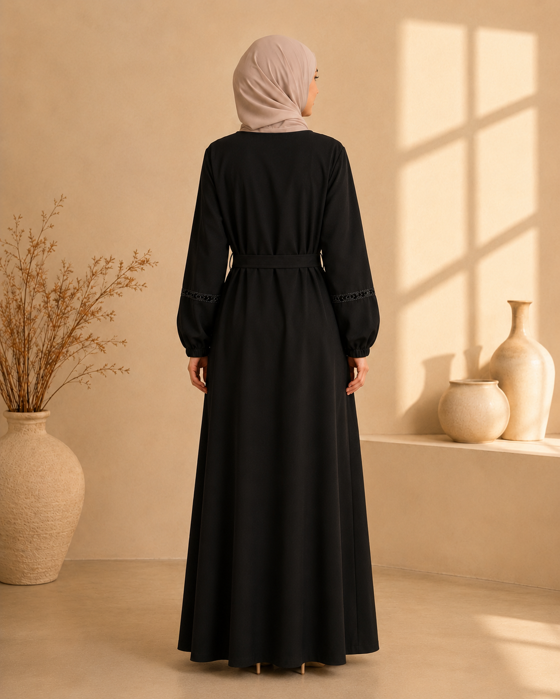 710  عباية كلفة - Schwarz