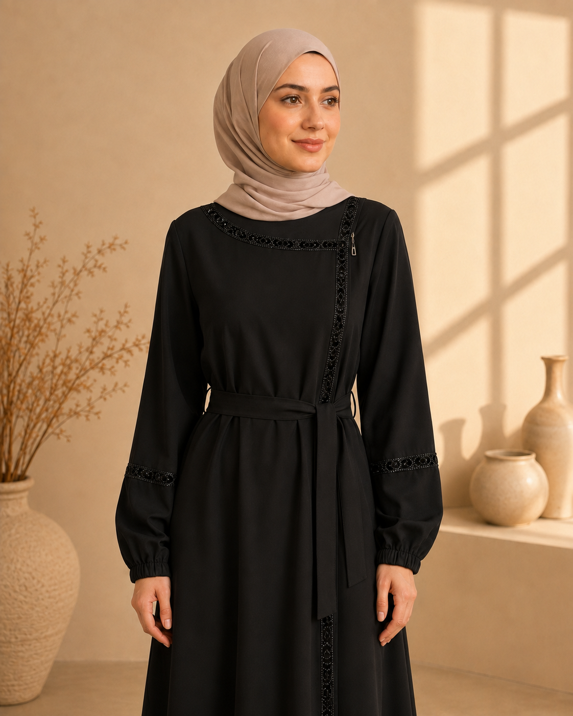 710  عباية كلفة - Schwarz