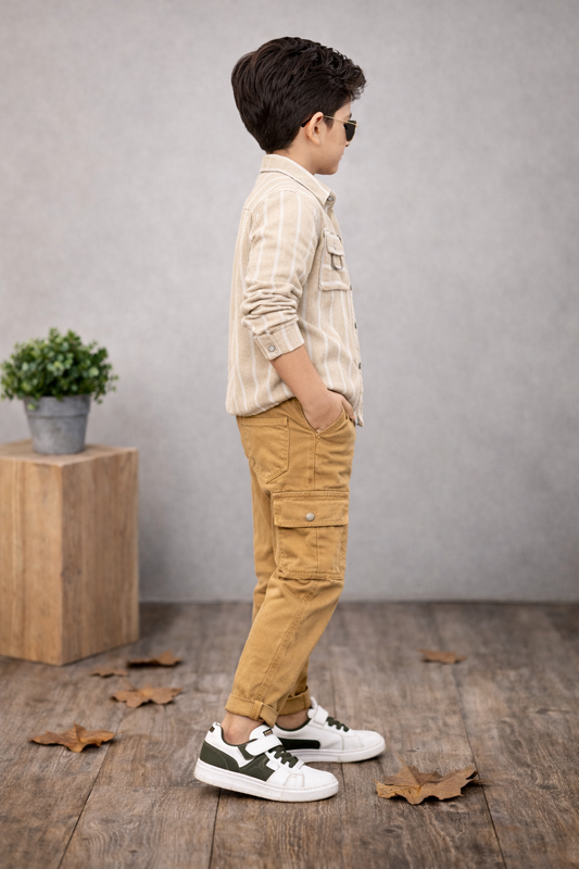 Lässiges Jungen-Set 3-teilig 3521 - Beige