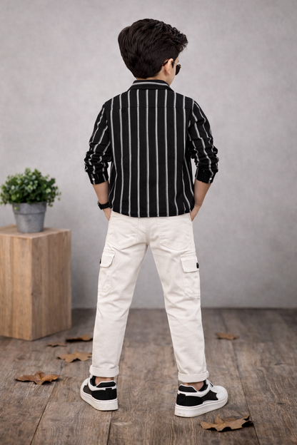 Lässiges Jungen-Set 3-teilig 3521 - Schwarz