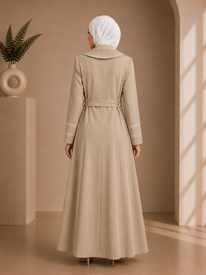 1244 مانطو برادا - Beige