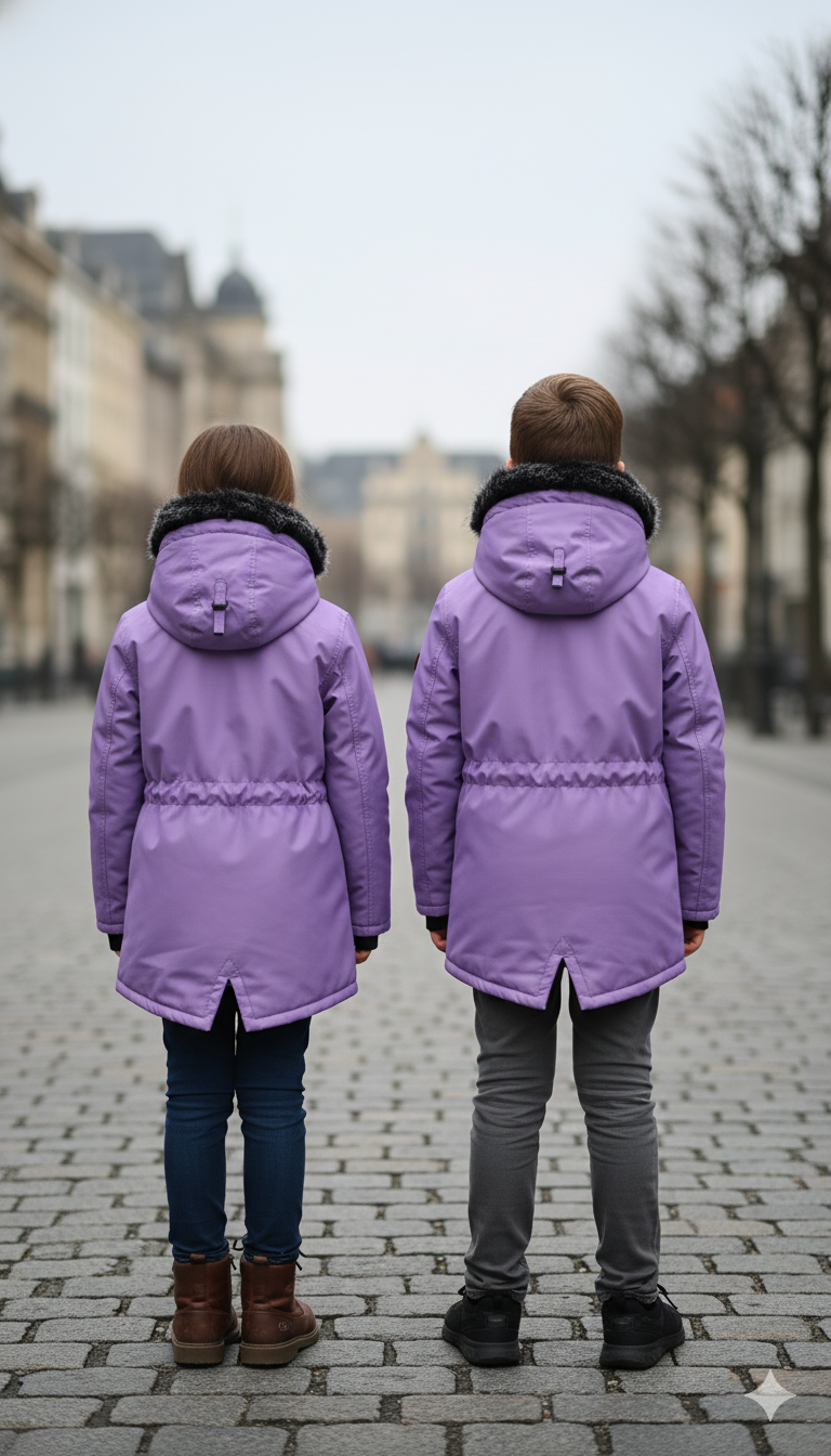 Kinder-Leinenjacke 5141 - Lila