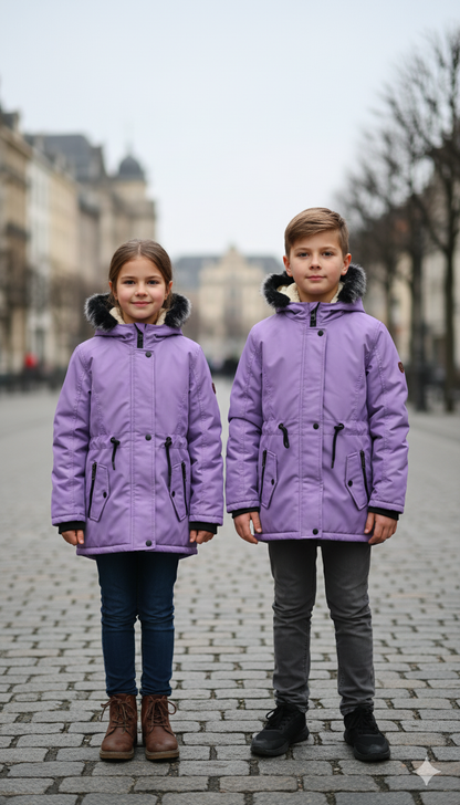 Kinder-Leinenjacke 5141 - Lila