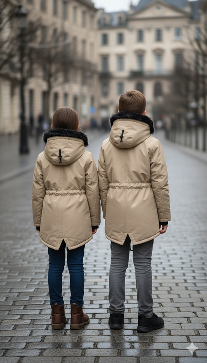 Kinder-Leinenjacke 5141 - Beige