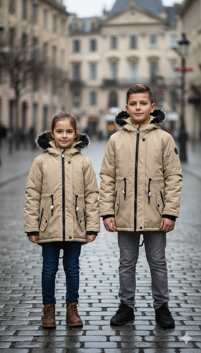 Kinder-Leinenjacke 5141 - Beige