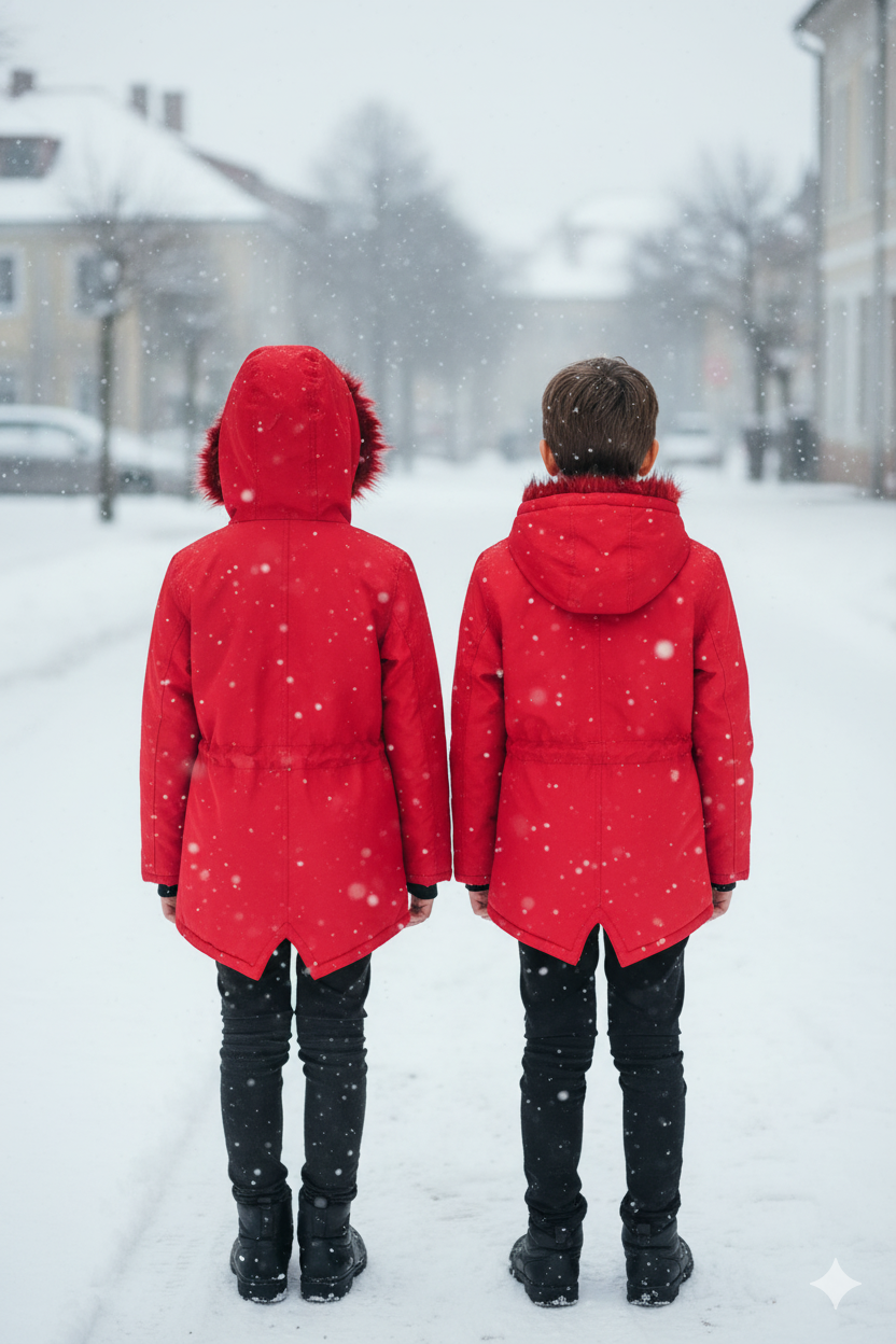 Kinder-Leinenjacke 5141 - Rot