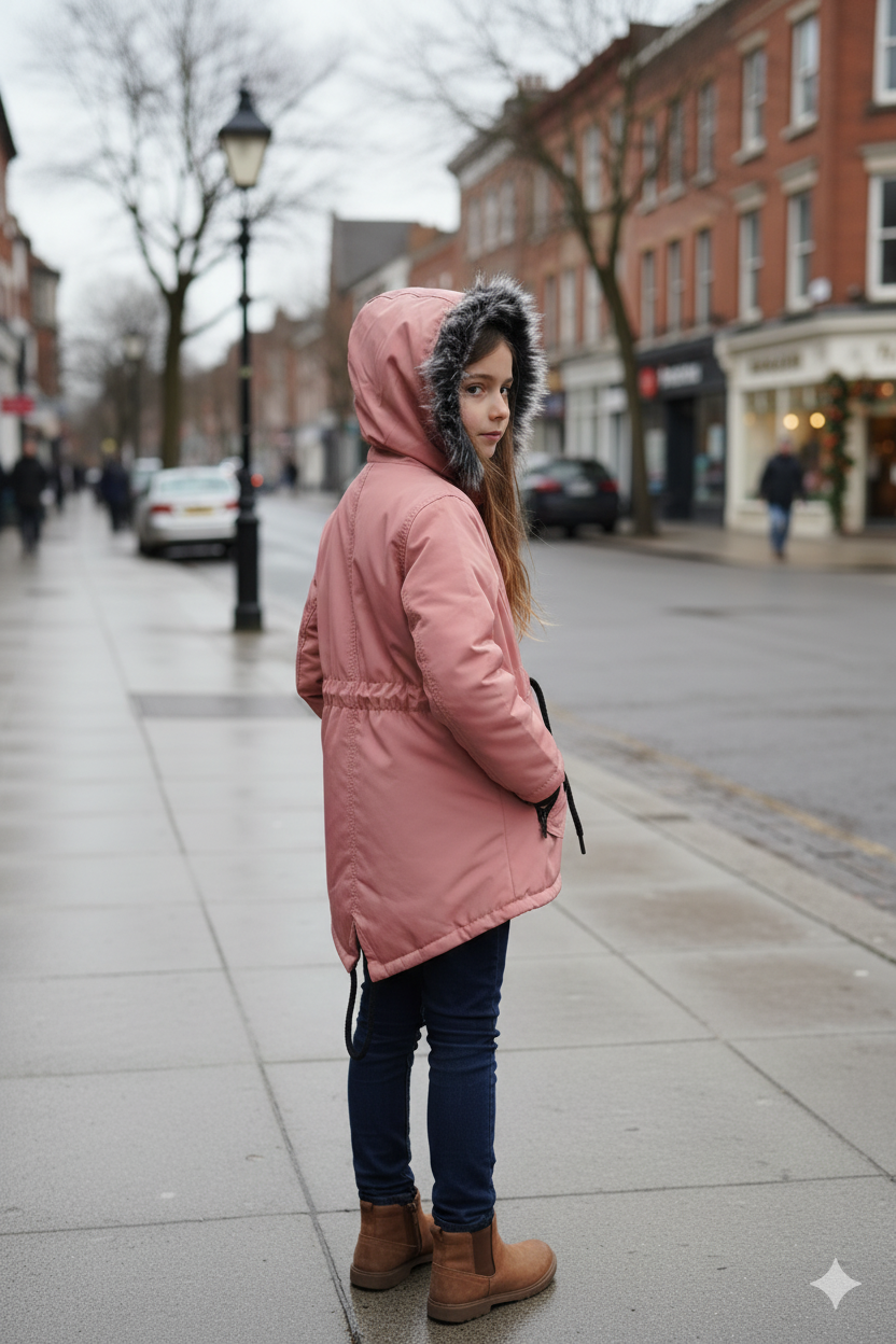 Kinder-Leinenjacke 5141 - Rosa