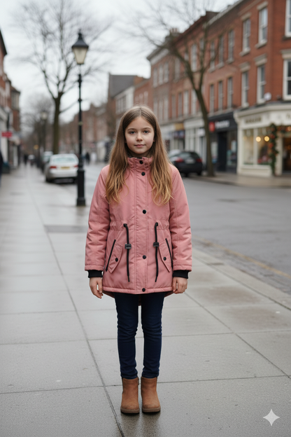 Kinder-Leinenjacke 5141 - Rosa