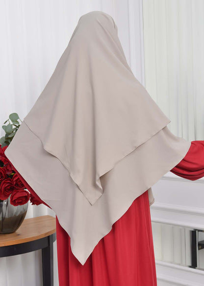 Casual Hijab Dress Suit 2 Pieces 828 - Bordeaux