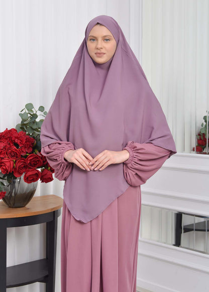 Casual Hijab Dress Suit 2 Pieces 828 - Flieder