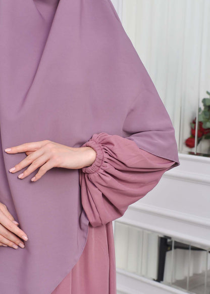 Casual Hijab Dress Suit 2 Pieces 828 - Flieder