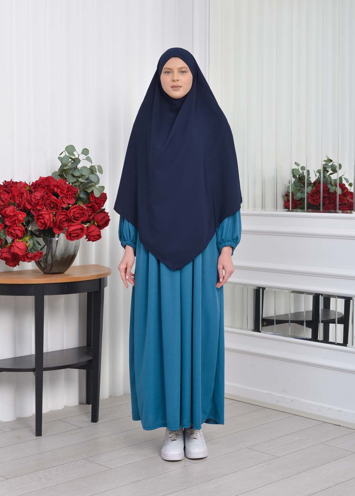 Casual Hijab Dress Suit 2 Pieces 828 - Türkis