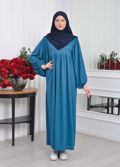 Casual Hijab Dress Suit 2 Pieces 828 - Türkis