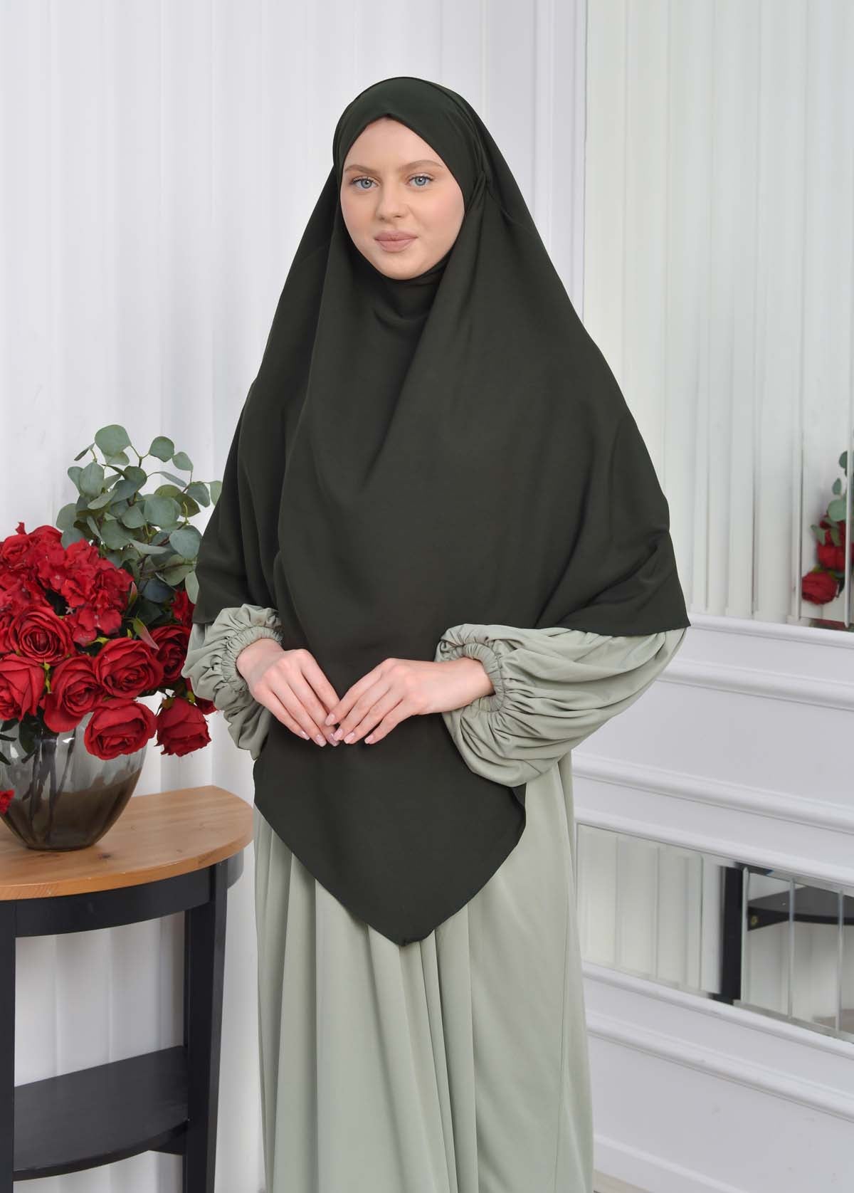 Casual Hijab Dress Suit 2 Pieces 828 - Mint