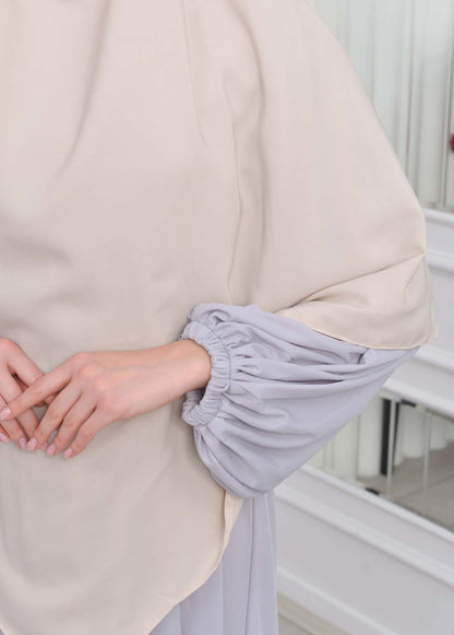 Casual Hijab Dress Suit 2 Pieces 828 - Grau