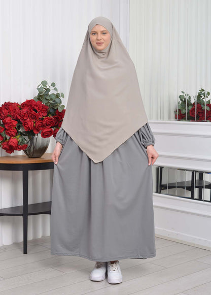 Casual Hijab Dress Suit 2 Pieces 828 - Anthrazit