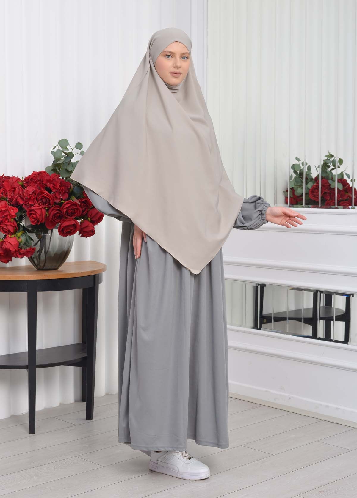 Casual Hijab Dress Suit 2 Pieces 828 - Anthrazit