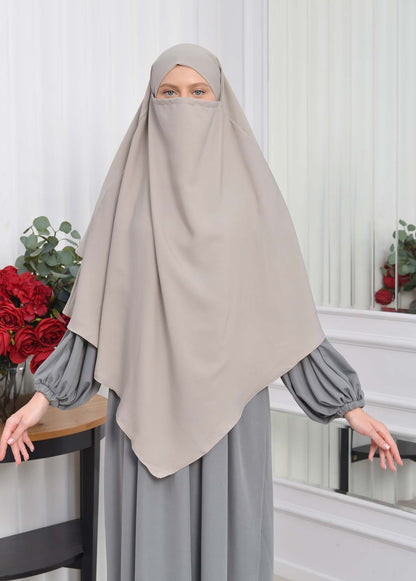 Casual Hijab Dress Suit 2 Pieces 828 - Anthrazit