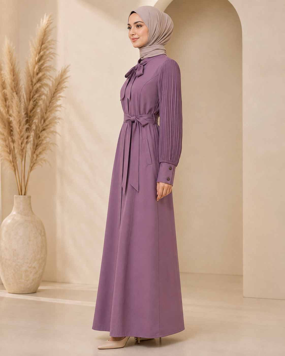 700 عباية بليسة - Lila