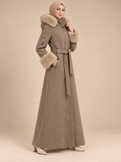 1402 مانطو شتوي - Beige