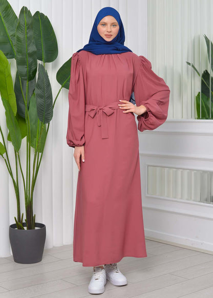 Simple & Long Hijab Dress 827 - Hellrosa