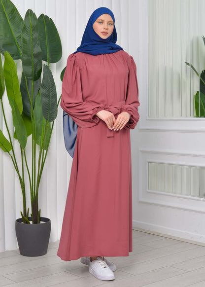Simple & Long Hijab Dress 827 - Hellrosa