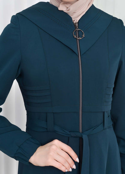 Brada-Mantel mit Royal-Kragen und Kapuze 1204 - Khaki