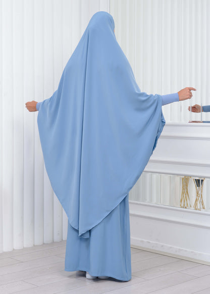ISLAMIC WEARING Hijab 2Pieces Madine LIGRA Sleeve 822 - Babyblau