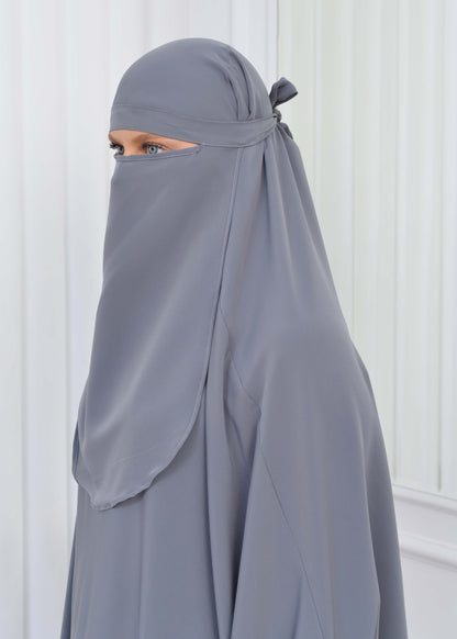 ISLAMIC WEARING Hijab 2Pieces Madine LIGRA Sleeve 822 - Anthrazit
