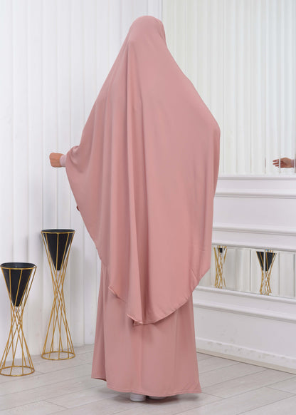 ISLAMIC WEARING Hijab 2Pieces Madine LIGRA Sleeve 822 - Puder