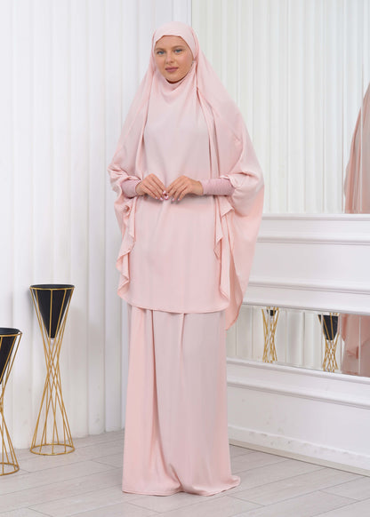 ISLAMIC WEARING Hijab 2Pieces Madine LIGRA Sleeve 822 - Lachs