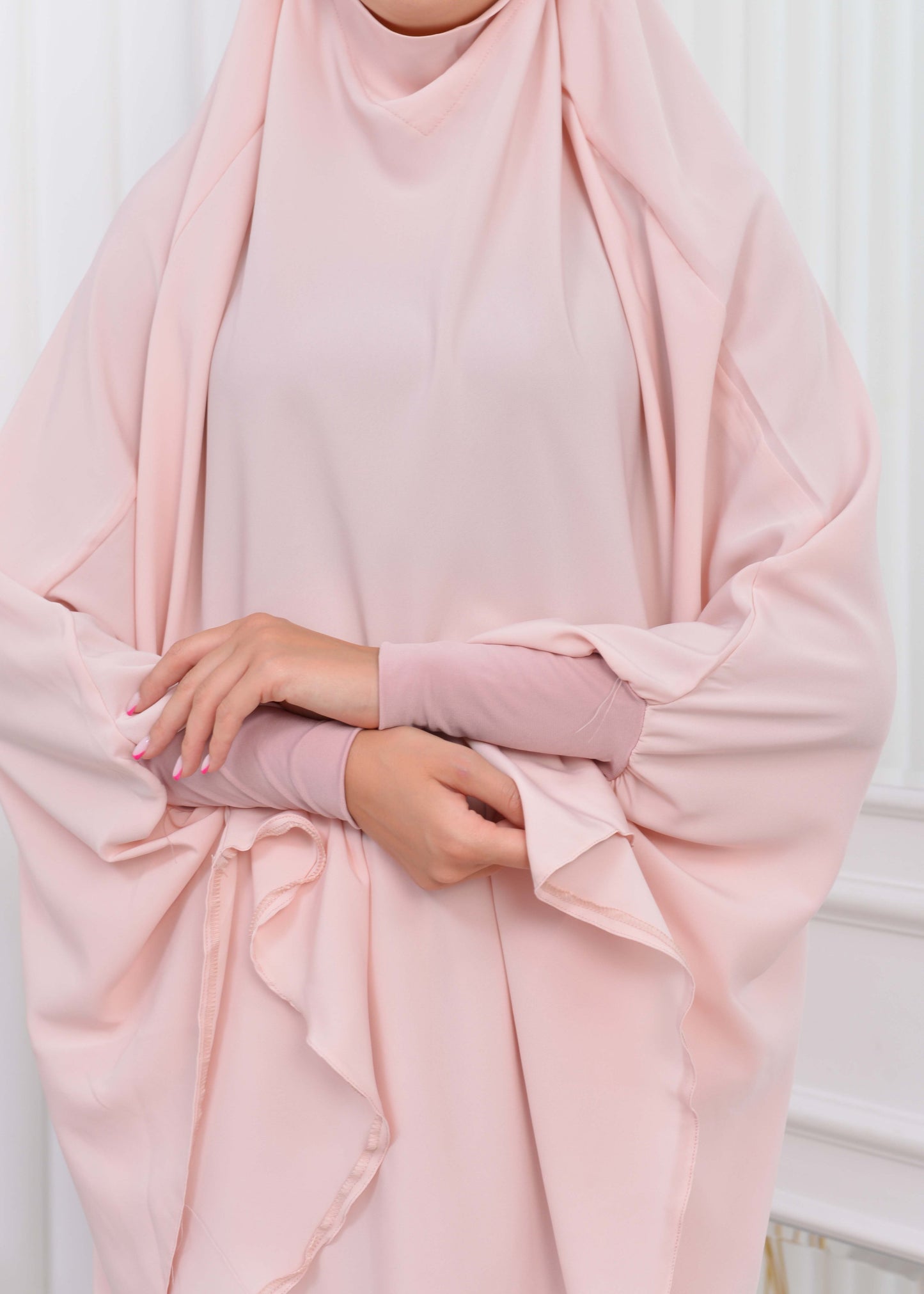 ISLAMIC WEARING Hijab 2Pieces Madine LIGRA Sleeve 822 - Lachs