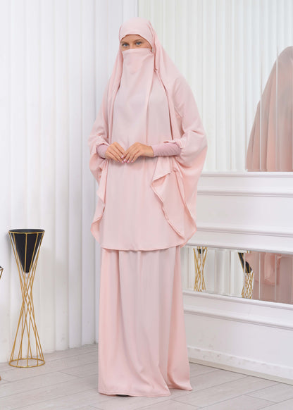 ISLAMIC WEARING Hijab 2Pieces Madine LIGRA Sleeve 822 - Lachs