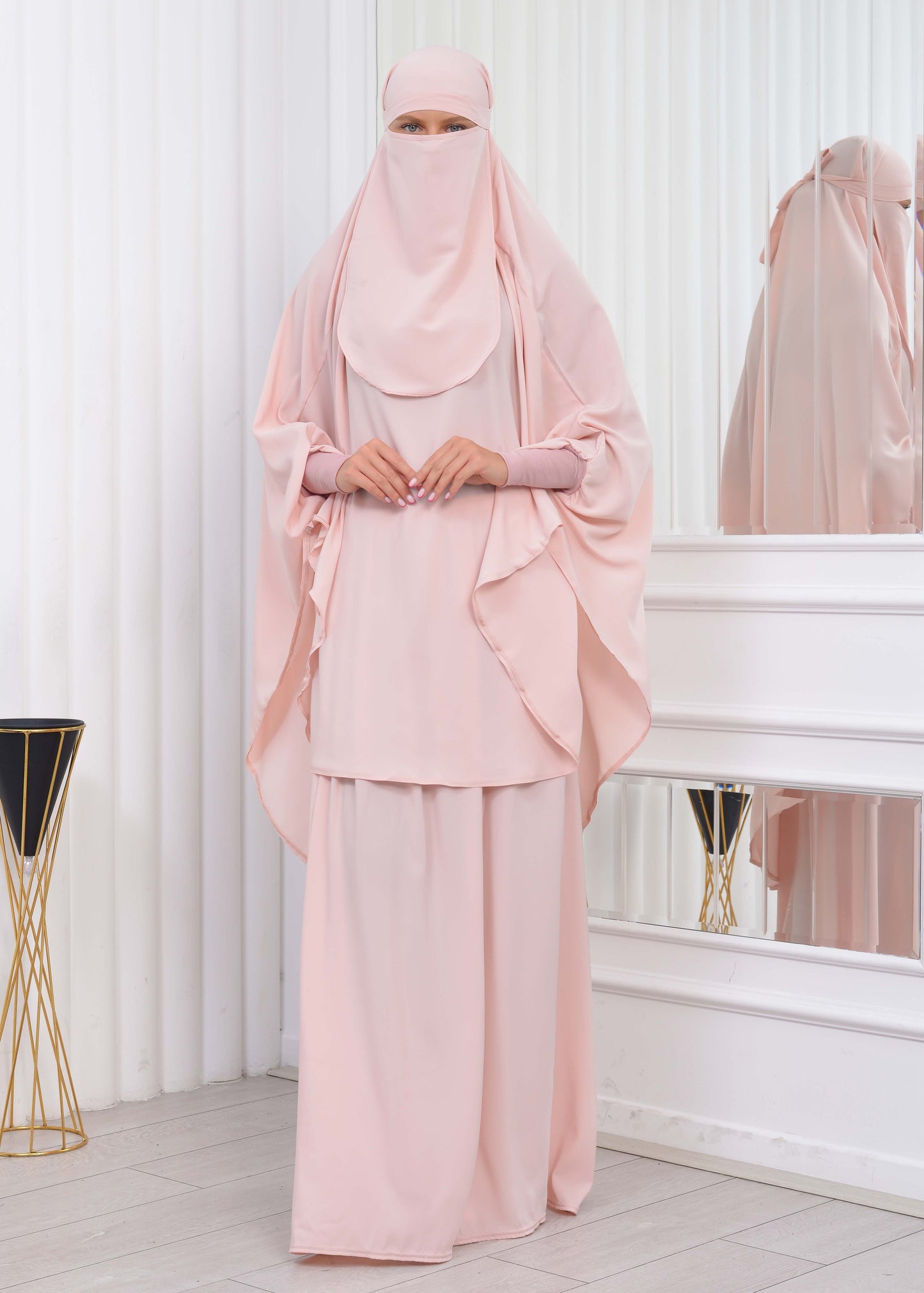 ISLAMIC WEARING Hijab 2Pieces Madine LIGRA Sleeve 822 - Lachs