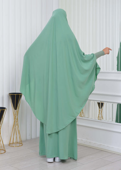 ISLAMIC WEARING Hijab 2Pieces Madine LIGRA Sleeve 822 - Mint