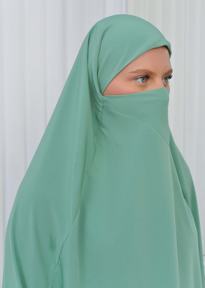 ISLAMIC WEARING Hijab 2Pieces Madine LIGRA Sleeve 822 - Mint