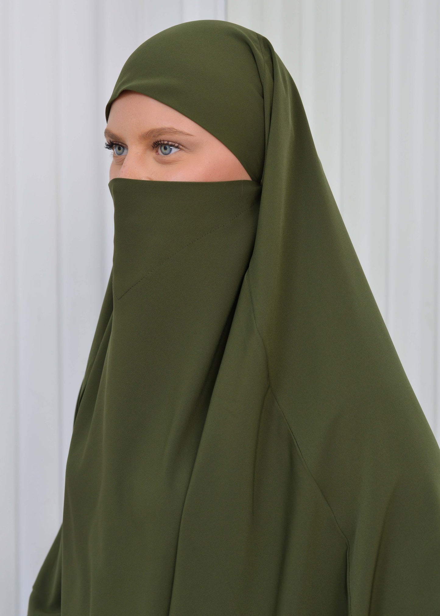 ISLAMIC WEARING Hijab 2Pieces Madine LIGRA Sleeve 822 - Khaki